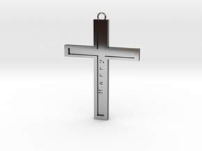 Christ personalized in Fine Detail Polished Silver