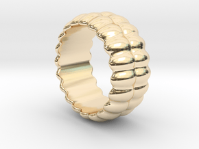 Mirror Ring 33 - Italian Size 33 in 14K Yellow Gold