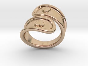 San Valentino Ring 24 - Italian Size 24 in 14k Rose Gold Plated Brass