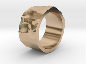 Stone age ring - size 6 US in 14k Rose Gold