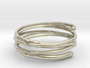 Branch ring(Japan 10,USA 5.5,Britain K) in 14k White Gold
