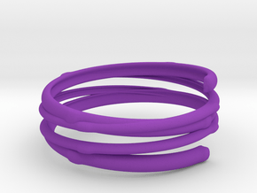 Branch ring(Japan 10,USA 5.5,Britain K) in Purple Processed Versatile Plastic