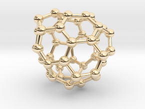0261 Fullerene C42-40 c2 in 14K Yellow Gold