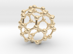 0263 Fullerene C42-42 cs in 14K Yellow Gold