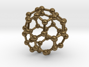 0263 Fullerene C42-42 cs in Polished Bronze