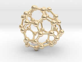 0266 Fullerene C42-45 d3 in 14K Yellow Gold