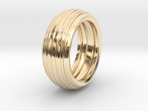 Speedy - Tire Ring in 14k Gold Plated Brass: 9.75 / 60.875