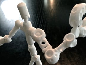 Mechanoid Arm for ModiBot in White Natural Versatile Plastic