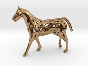 Horse in Polished Brass
