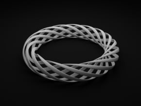 Spiral Style Bracelet  in White Processed Versatile Plastic