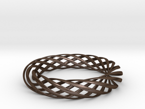 Spiral Style Bracelet  in Polished Bronze Steel