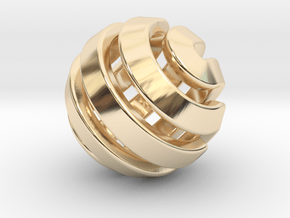 Ball-11-3 in 14k Gold Plated Brass