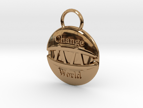 Change the world in Polished Brass
