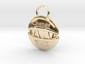 Change the world in 14K Yellow Gold
