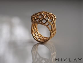 Ring Noble 18 in Polished Gold Steel