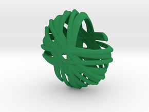 Branch pendant top in Green Processed Versatile Plastic
