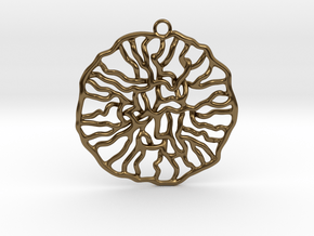 Bacteria Pendant in Polished Bronze