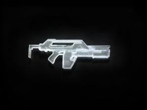 Pulse Rifle 1:24 in Clear Ultra Fine Detail Plastic