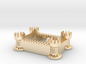 Castle (All Materials) in 14k Gold Plated Brass