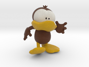 Dummy Duck Action Pose  in Full Color Sandstone