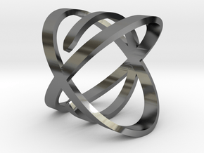 'So Close' Ring in Fine Detail Polished Silver