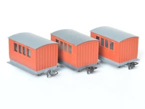 3x NWNGR 4w coach (009 scale) in Smooth Fine Detail Plastic