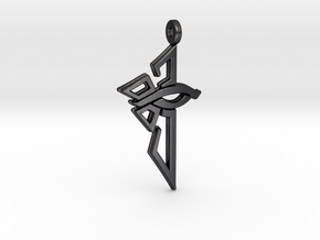 Ingress Enlightened Right Earring in Polished and Bronzed Black Steel