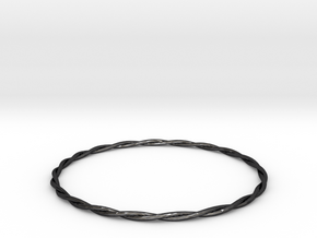 Bracelet in Polished and Bronzed Black Steel