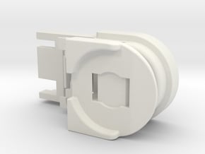 Battery holder for Thesas in White Natural Versatile Plastic