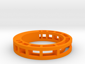 Pendant in Orange Processed Versatile Plastic