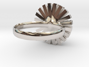 New Ring Design in Rhodium Plated Brass