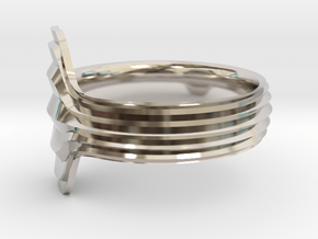 New Ring Design  in Rhodium Plated Brass