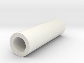 Joystick Potientiometer 20mm Pipe Spacer in White Natural Versatile Plastic