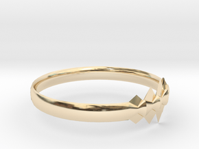 RING11DSIZER in 14k Gold Plated Brass