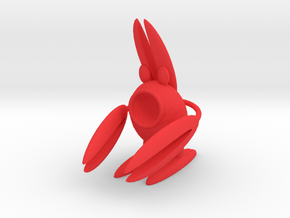 Lobsterbunny in Red Processed Versatile Plastic