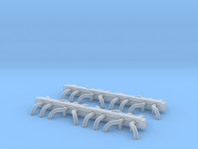 N Scale Wheel Guides (8 sets) in Smooth Fine Detail Plastic