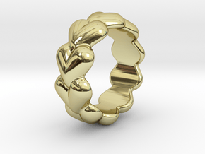 Heart Ring 23 - Italian Size 23 in 18k Gold