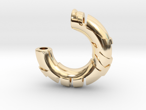 CutLoopPend in 14k Gold Plated Brass