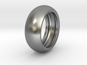 Ralph H. - Slick Ring Hollow in Natural Silver: 9 / 59