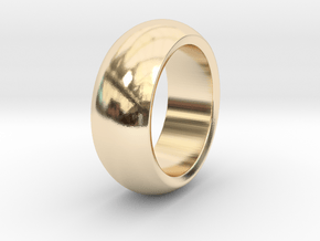 Ralph - Slick Ring Massiv in 14k Gold Plated Brass: 9 / 59