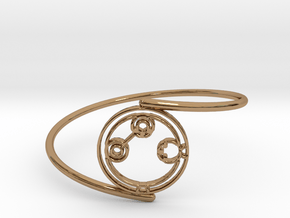 Adaline - Bracelet Thin Spiral in Polished Brass