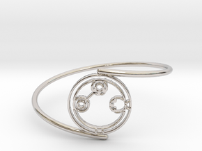 Adaline - Bracelet Thin Spiral in Rhodium Plated Brass