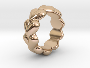 Heart Ring 30 - Italian Size 30 in 14k Rose Gold