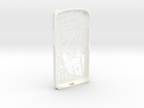 Nexus 4 Hong Kong Mongkok Map Phone Case in White Processed Versatile Plastic