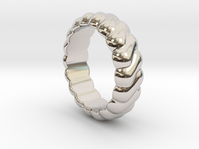 Harmony Ring 14 - Italian Size 14 in Platinum