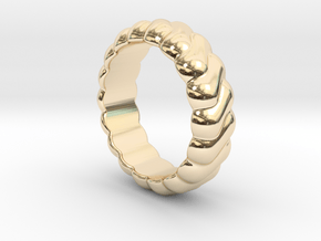 Harmony Ring 16 - Italian Size 16 in 14K Yellow Gold