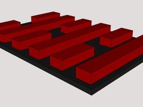 Arashikage Base 1 in Red Processed Versatile Plastic
