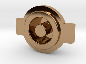 Ligfht Button in Polished Brass