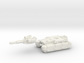 Irontank medium turret (2 piece) in White Natural Versatile Plastic