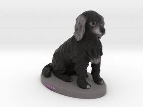 Custom Dog Figurine - Missy in Full Color Sandstone